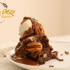 Salted Pecan Chocolate Brownie